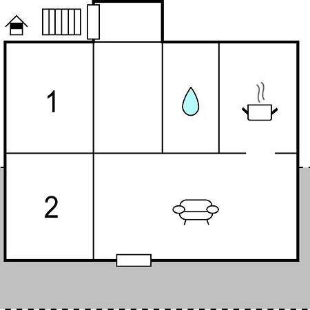 דירה Two-bedroom In *